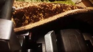 Пришивание бахромы к ковру на мобильном ковровом оверлоке ШИК-1002