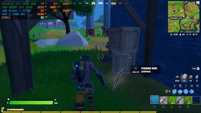 Fortnite - GTX 1650 Ryzen 7 3750H смотреть онлайн