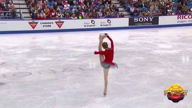 Юлия Липницкая - невероятные вращения./ Julia Lepnitskaya - incredible rotation.