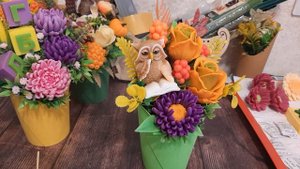 Сборка бюджетного букета из мыла к 1 сентября и дню учителя /Мыловарение для начинающих