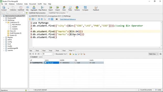 11- Query Operators in MongoDB | MongoDB Tutorial in Hindi смотреть онлайн