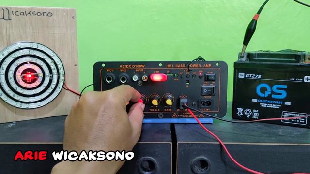 Tes Suara Amplifier Audio Board AC DC D100W Pakai Aki Motor 12V смотреть онлайн