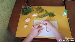 Поделка из соленого теста "Ящерица"
