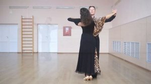 Turning Lock to Right in Waltz (Natural Turning Lock) | Поворотный лок вправо в Медленном вальсе