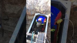Прокол под дорогой в песке