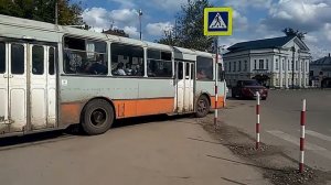 ЛиАЗ 677. Арзамас. Август. 2019 год. Отправка на маршрут.