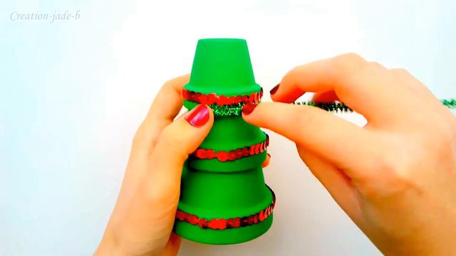 DIY Sapin de Noël - Petits Pots en terre cuite ! 🎄 смотреть онлайн