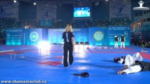 Показательные выступления команды Северной Кореи по тхэквондо ИТФ