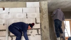 Дверной проём в перегородках из газоблока