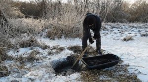 Свой ПРУД В САДУ! Чистка ПРУДА ЗИМОЙ! ЖИЗНЬ В ДЕРЕВНЕ!