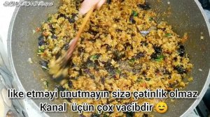 Азербайджанская кухня.Долма из баклажанов,перцов и помидоров/ Üçbacı dolması