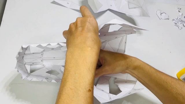 T-REX Dinosaur Fossil Mask - DIY paper craft template смотреть онлайн