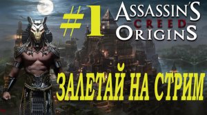 СТРИМ Assassin's Creed Origins Прохождение  Часть 1 ЗАПИСЬ С ЮТУБА