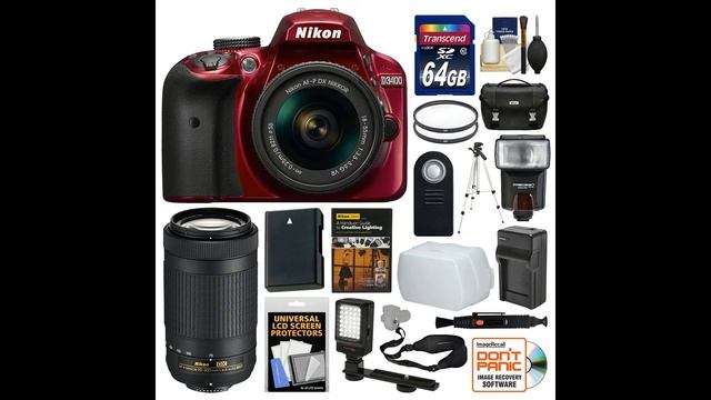 Nikon D3400 & Digital SLR Accessories Kits смотреть онлайн