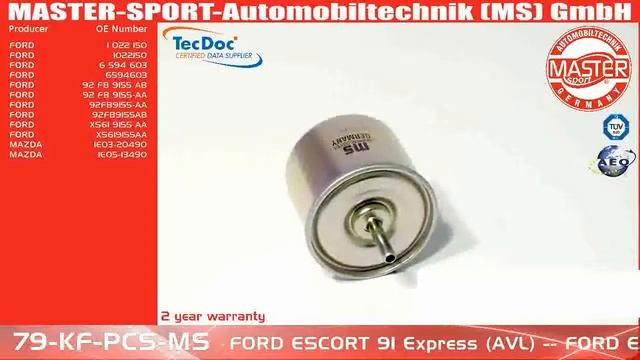 79-KF-PCS-MS | FUEL FILTER | Master-Sport-Automobiltechnik (MS) GmbH смотреть онлайн