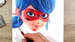 Drawing Miraculous: Ladybug & Cat Noir Awakening. / Рисую Леди Баг и Супер-Кот: Пробуждение силы.