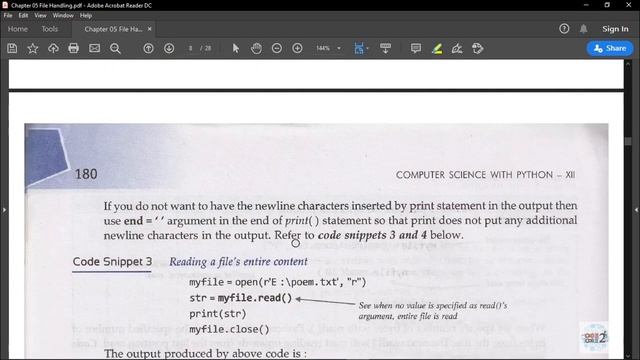 Chapter - 5 | File Handling | Part - 2 | Computer Science with Python Class 12