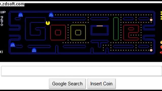 Google Pacman - Walkthrough Level 1, 2, 3 смотреть онлайн