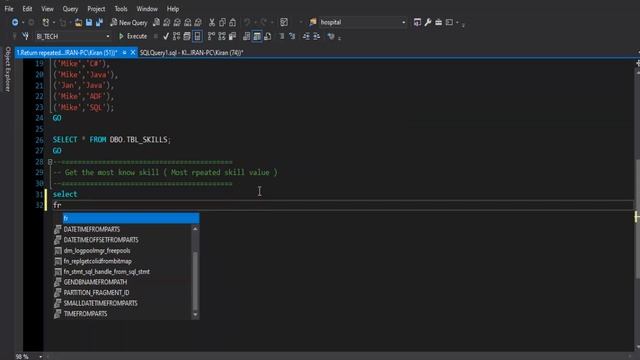 SQL Query To Find Most Known Skills | Find Most Repeated Skills Data Analyst SQL Interview Problems