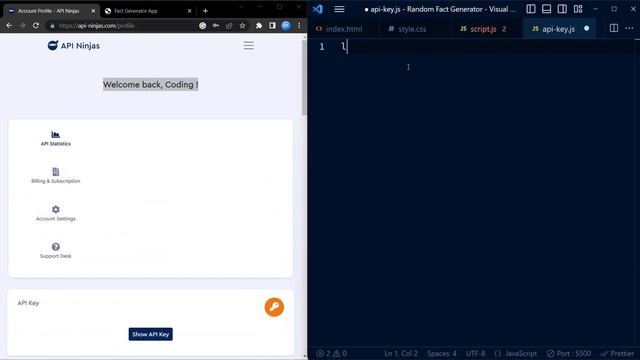 Random Fact Generator App | Javascript Project With Source Code