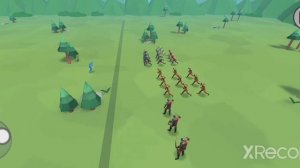 синие против красных.