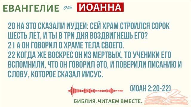 #6 ЕВАНГЕЛИЕ ОТ ИОАННА /Библия.Читаем Вместе/Библия с Андреевыми/Вера/Бог/Библия Онлайн/