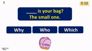 Wh Question Words Quiz for Kids