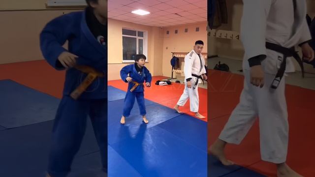 Judo Tai-Otoshi - передняя подножка. Дзюдо в Астане, тренер Пак Сергей Александрович.