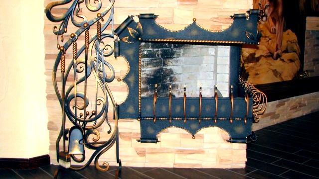 Ковка для камина, дизайн, кованый набор инструменты смотреть онлайн