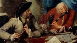 Фридрих II (Великий). Соната для флейты и континуо си минор, 2 часть, Allegretto