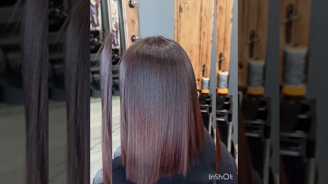 Кератиновое выпрямление волос GKhair Keratin hair straightening #выпрямлениеволос #hairstraightenin
