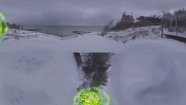 Снег у моря в Андреевке 08.01.2019 video 360 Canon 7D смотреть онлайн