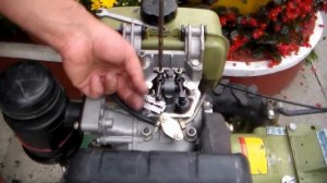 Регулировка зазора клапанов двигателя мотоблока