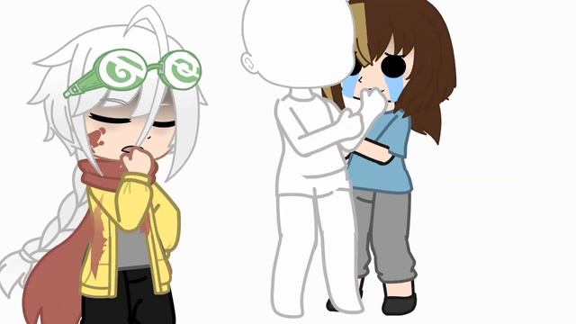 [ на этих кадрах мы видим как инфузория туфелька ] au undertale × gacha club Fujedev/Author meme смотреть онлайн