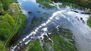 Ventas rumba- cамый длинный водопад Европы. The widest waterfall in Europe. Съемка с DJI MAVIC MINI