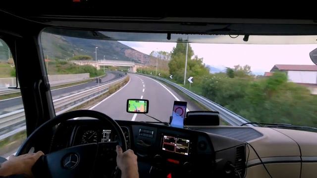 Pov Actros 510 Italy route
