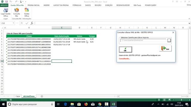 Planilha Consulta Nfe e baixa XML sem Captcha Excel VBA смотреть онлайн