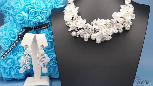 Колье и серьги на свадьбу Bride