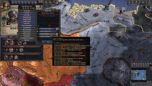 Crusader Kings 2 ~ Elder Kings Mod: The Quest to unite Skyrim Part 7, Queen Viera смотреть онлайн