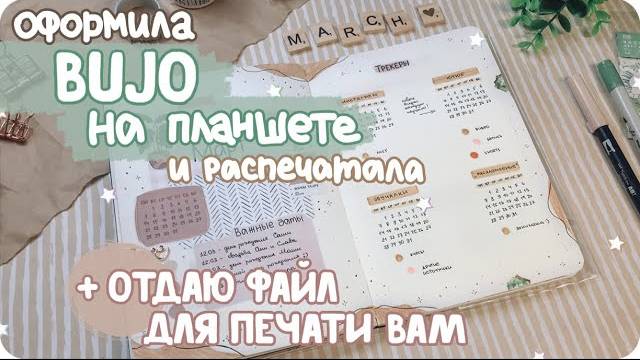 Красивое оформление ежедневника без канцелярии / Нарисовала на планшете авторские стикеры, делюсь! смотреть онлайн