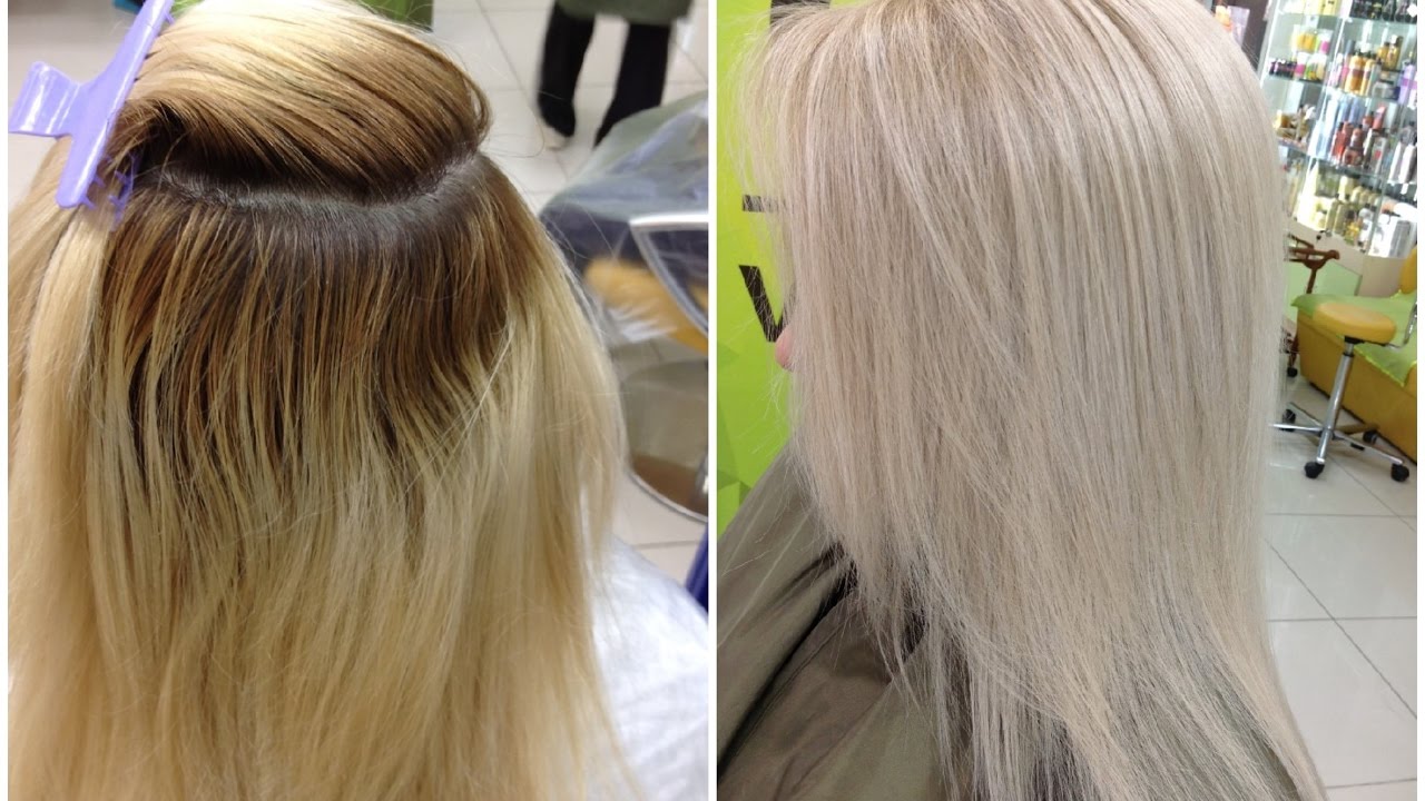Как сделать нормальный блонд из осветленных желтых волос