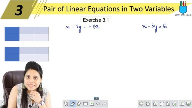 Class 10 Maths | Chapter 3 | Exercise 3.1 Q1 | Pair Of Linear Equations in Two Variables | NCERT смотреть онлайн