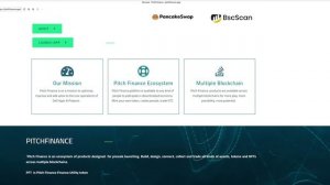 Pitch Finance - New GENERATION DECENTRALIZED  ECOSYSTEM