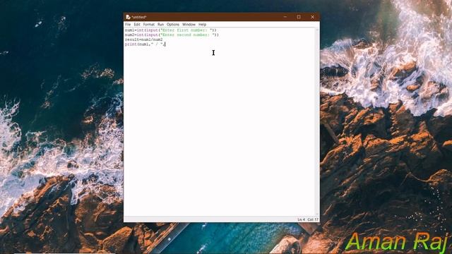 Divide  two number program in python || #python