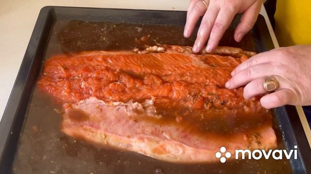 Форель на мангале в гранатовом соусе