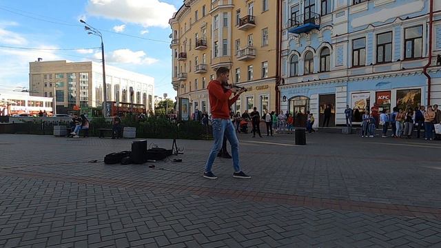 Уличные музыканты в Казани. Bauman street Kazan!