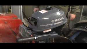 Первый запуск лодочного мотора Ямаха 2.5
