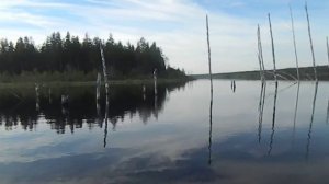 Рыбалка на реке Кемь, недалеко от Шомбы часть 1.