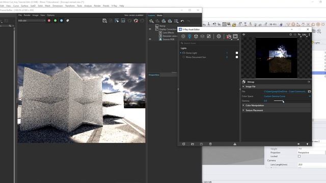 Vray for Rhino Tutorial (HDRI, Camera, Materials)