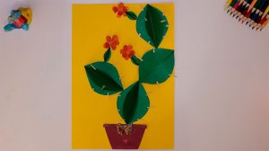 Поделка Кактус, как сделать Кактус из бумаги своими руками